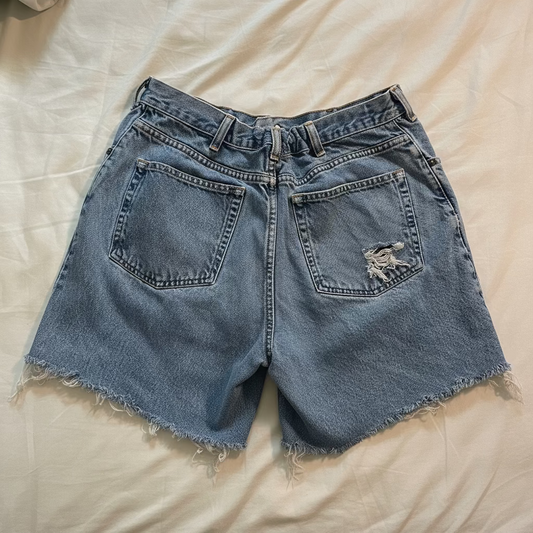 'Laurel' Reworked Vintage Denim Shorts (M)