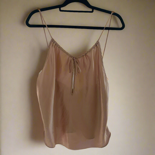 ‘Reya' Satin Keyhole Cami Lingerie Top (M-XL)