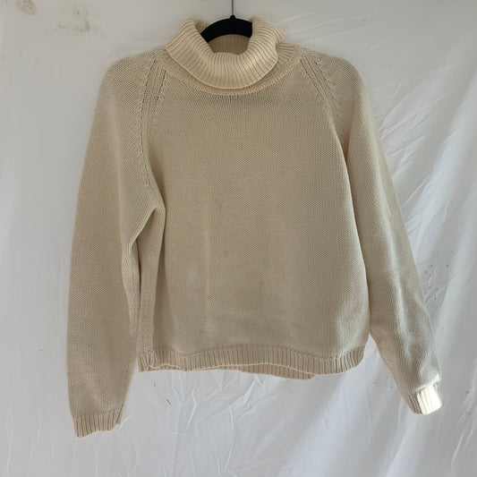 'Emerson' Classic Creme Turtleneck Knit Sweater (S-XL)