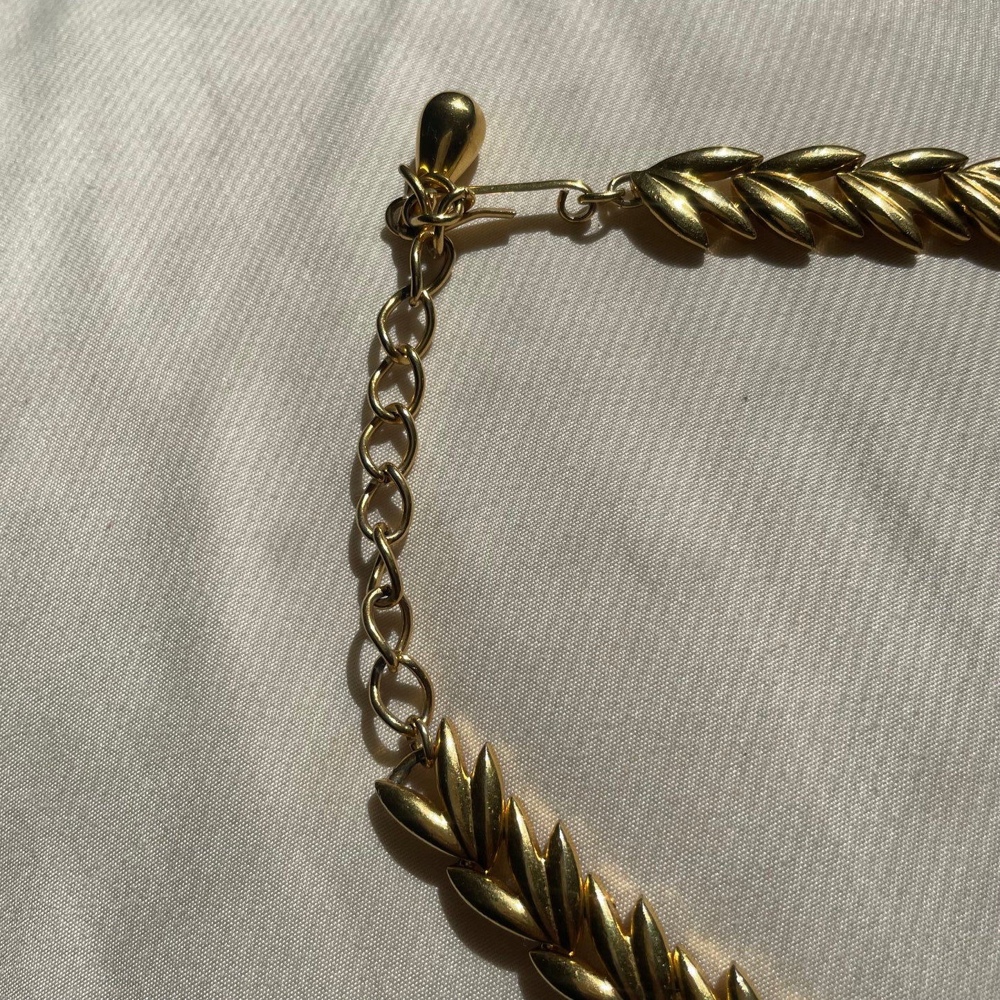 'Olympia' Gold Laurel Necklace