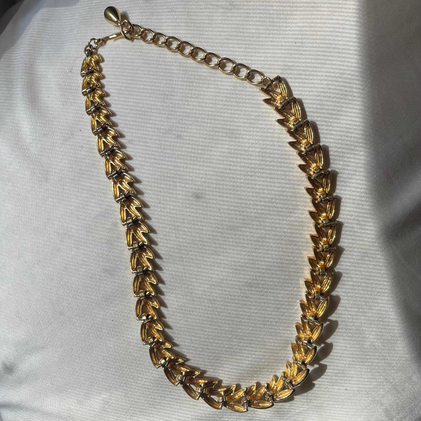 'Olympia' Gold Laurel Necklace