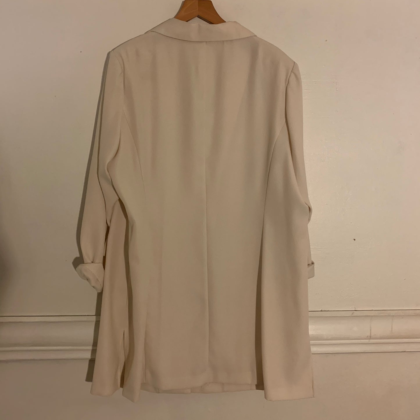 ‘Adelaide’ Oversized Creme Shirt-Dress (M-XL)