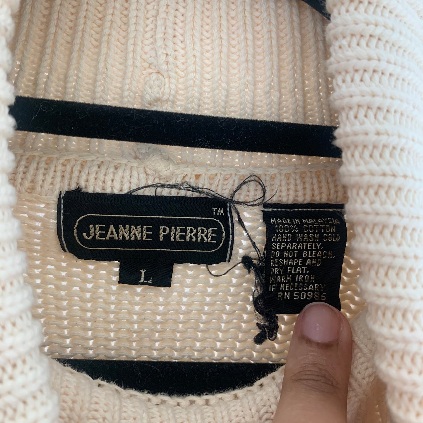 'Emerson' Classic Creme Turtleneck Knit Sweater (S-XL)