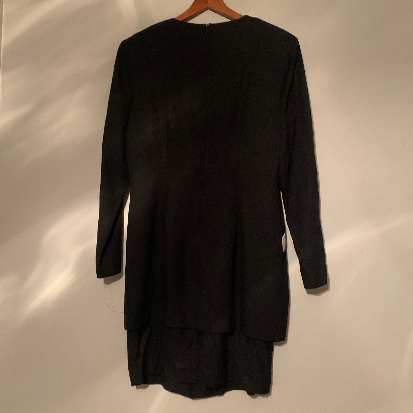 ‘Gabrielle’ Black & White 2-in-1 Cardigan Dress (M)