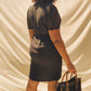 'Ava' Lace Sleeve Midi Button-Thru Dress (L/XL)