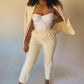 ‘Miami’ Creme Pantsuit (M/L)