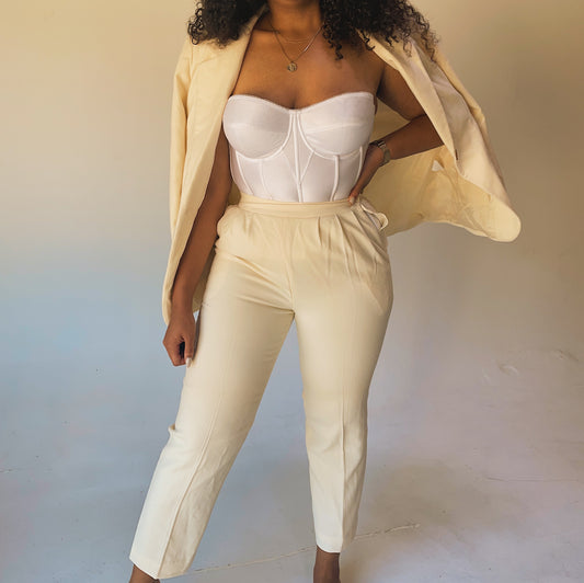 ‘Miami’ Creme Pantsuit (M/L)