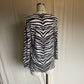 'Emilie' Zebra Print Cardigan (M/L)