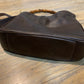 Authentic Gucci 2 Way Medium Brown Leather Bamboo Bag (Refurbished)