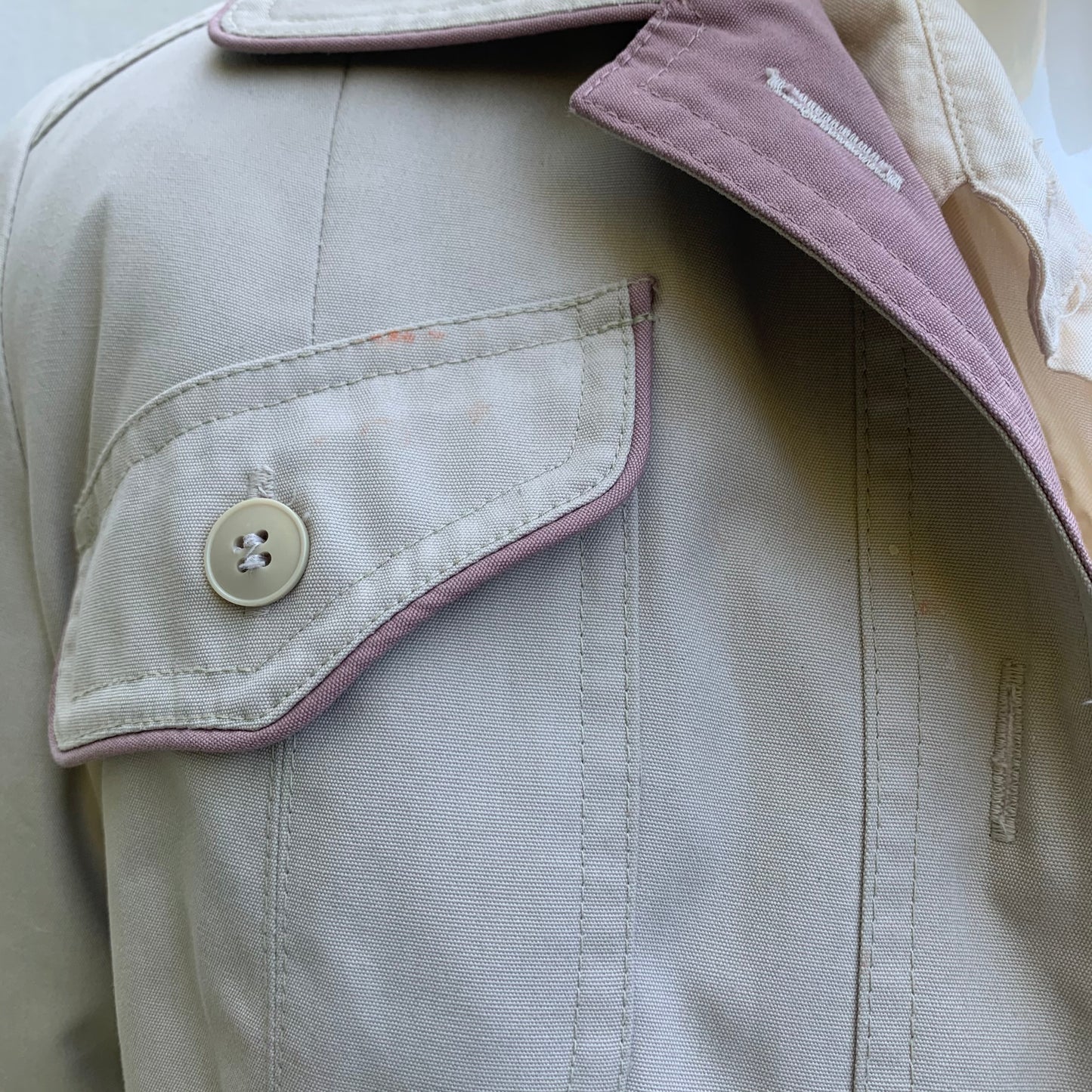 ‘Roseanna’ Fur Lined Beige Belted Trench Coat ( S/M)