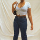 Vintage 70s Calvin Klein High-Waisted Dark Wash Straight Leg Jeans (12/14) (NWT)