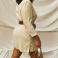 ‘Adelaide’ Oversized Creme Shirt-Dress (M-XL)
