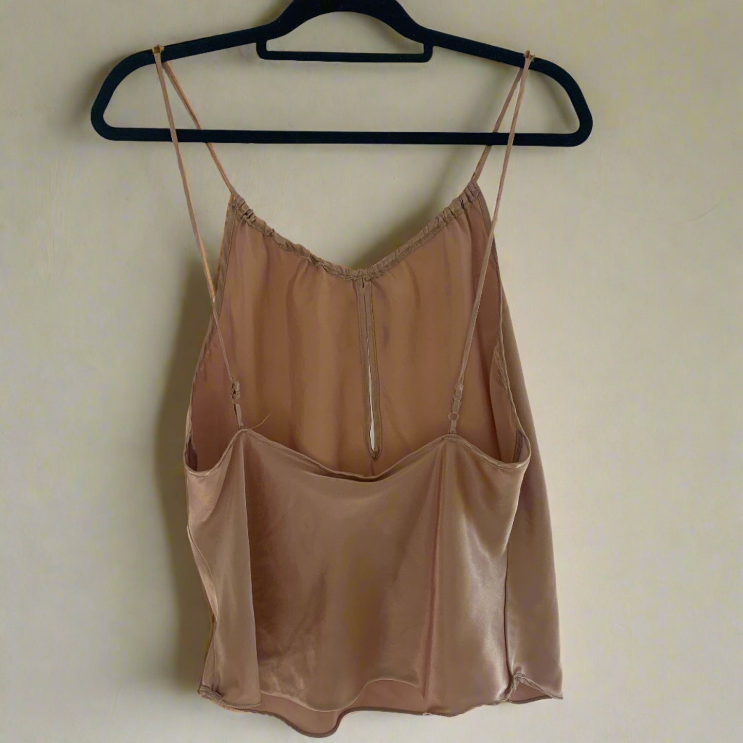 ‘Reya' Satin Keyhole Cami Lingerie Top (M-XL)