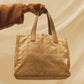 Authentic Chanel Beige Travel Line Shopper Tote