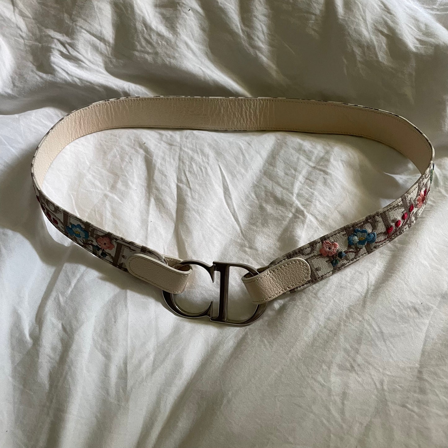 Christian Dior by John Galliano S/S 2005 Floral Trotter CD Belt