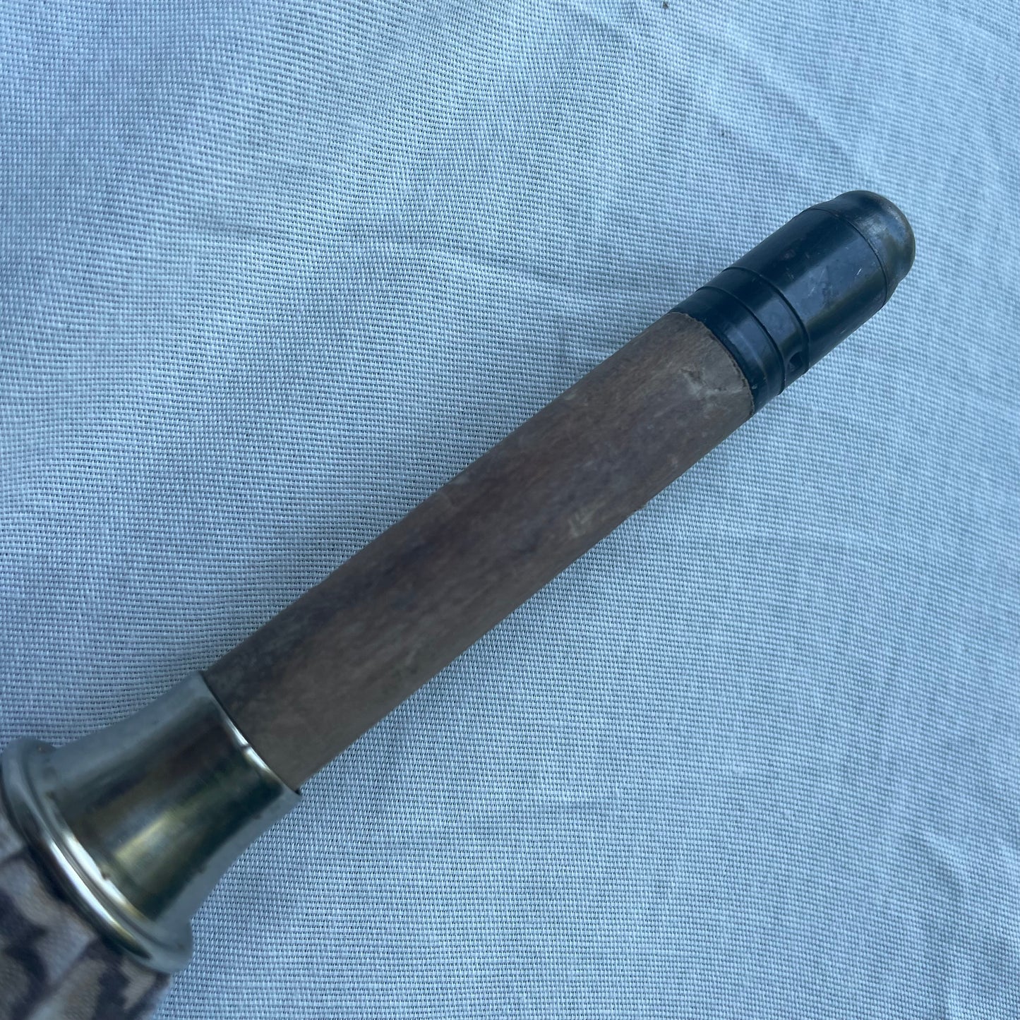 Vintage Dior Brown Trotter Print Cane Umbrella