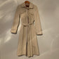 ‘Roseanna’ Fur Lined Beige Belted Trench Coat ( S/M)