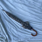Vintage Dior Brown Trotter Print Cane Umbrella