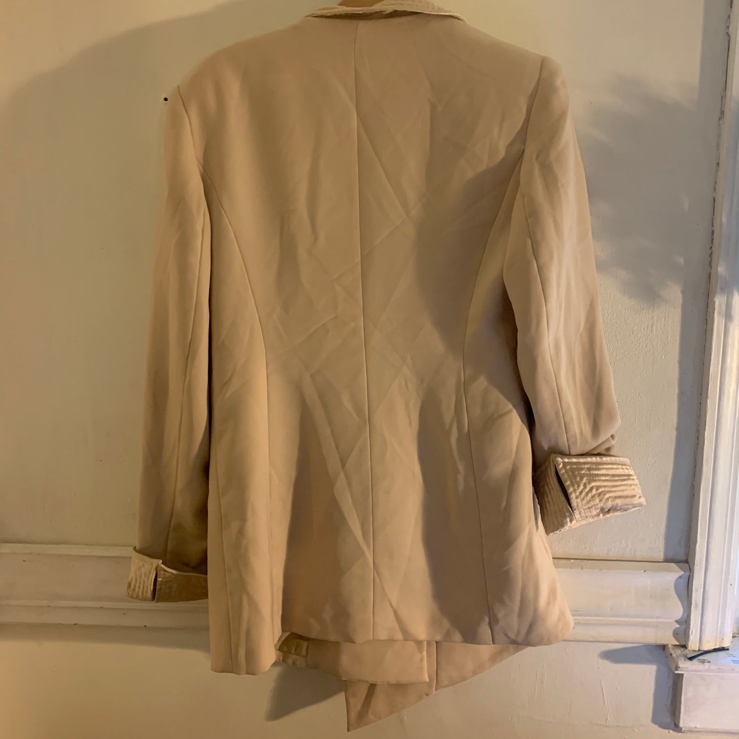‘Kourtney’ Camel Quilted  Lapel Blazer (M/L)