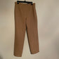 High-Waisted Virgin Wool Camel Pants (L)