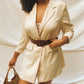 ‘Adelaide’ Oversized Creme Shirt-Dress (M-XL)