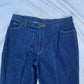 Vintage 70s Calvin Klein High-Waisted Dark Wash Straight Leg Jeans (12/14) (NWT)