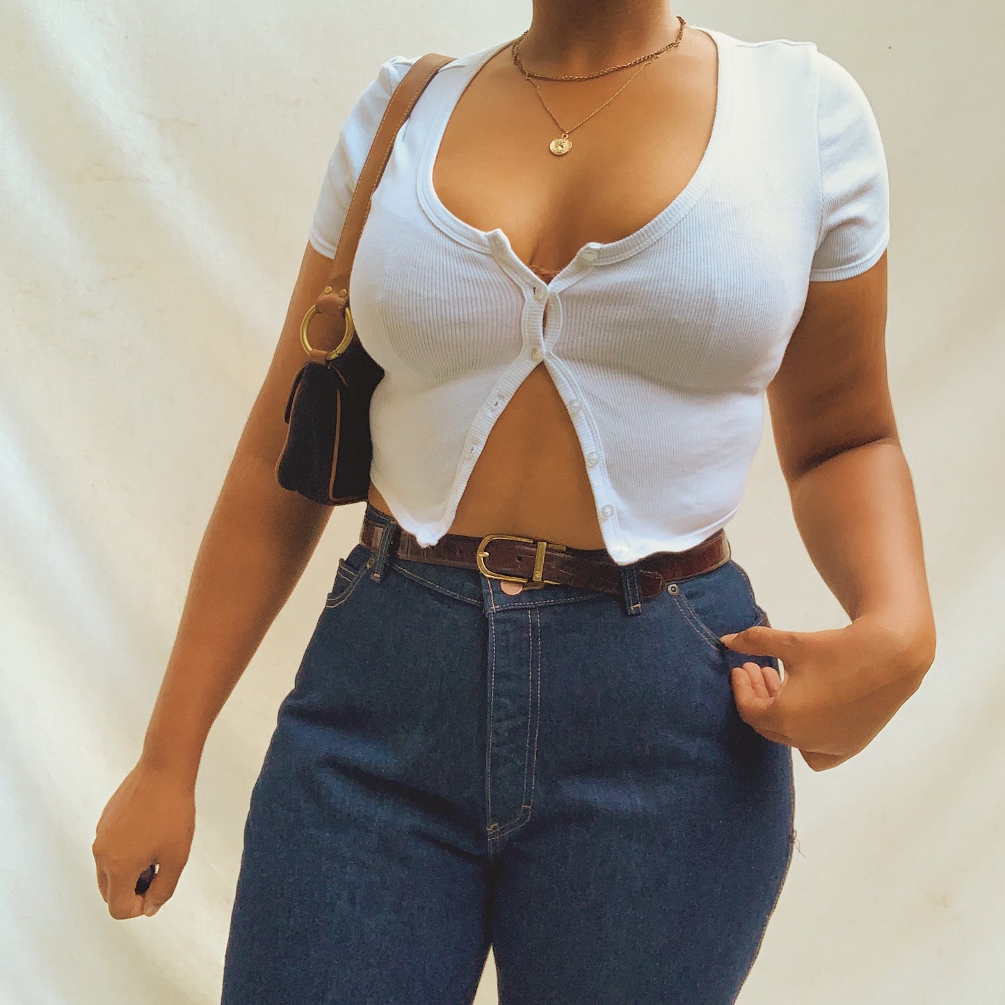 Vintage 70s Calvin Klein High-Waisted Dark Wash Straight Leg Jeans (12/14) (NWT)