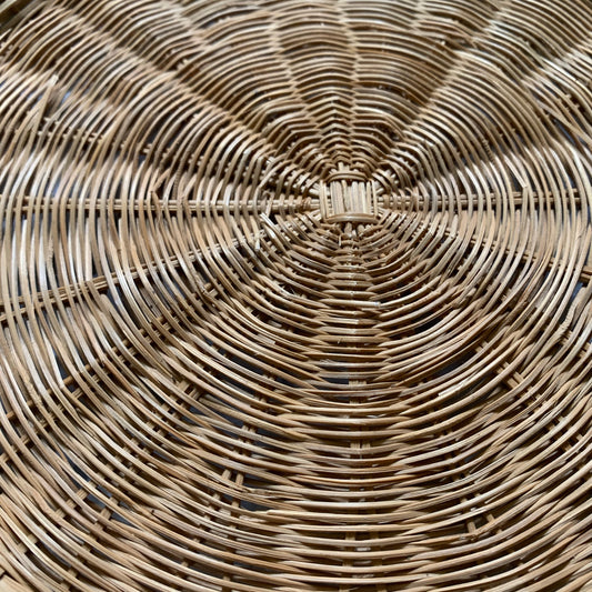 Rattan Catchall Tray + Plant Saucer - Shop Vanilla Vintage