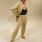 'Rachelle' Beige Blazer Pantsuit (M)