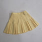 ‘Penny’ Pleated Pastel Yellow Tennis Skirt (S)