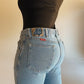 Mid-Rise Light Wash Vintage Boyfriend Wrangler Jeans (M/L)