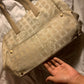 Authentic Chanel Beige Travel Line Shopper Tote