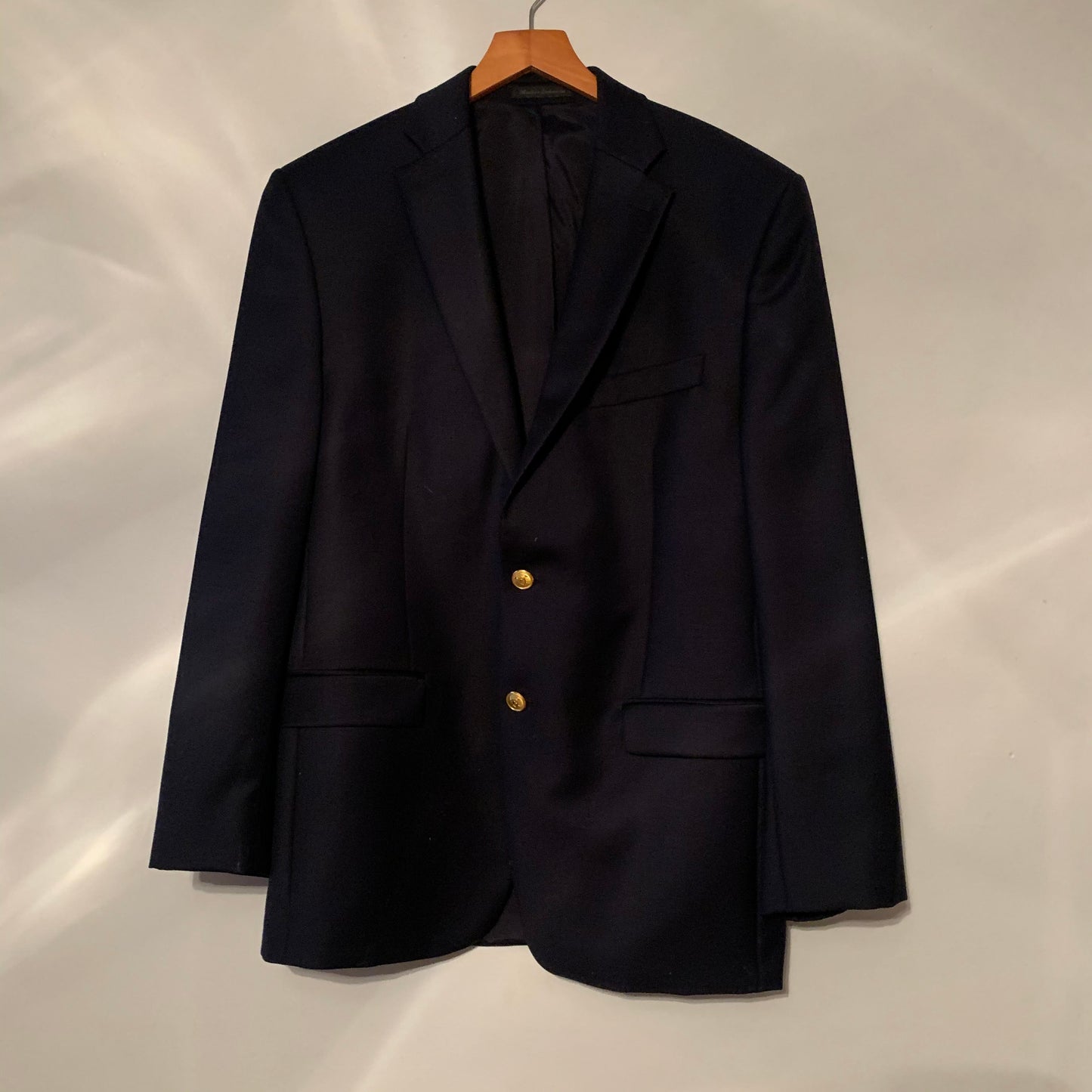 Navy Ralph Lauren Gold Button Wool Blazer (M-XL)